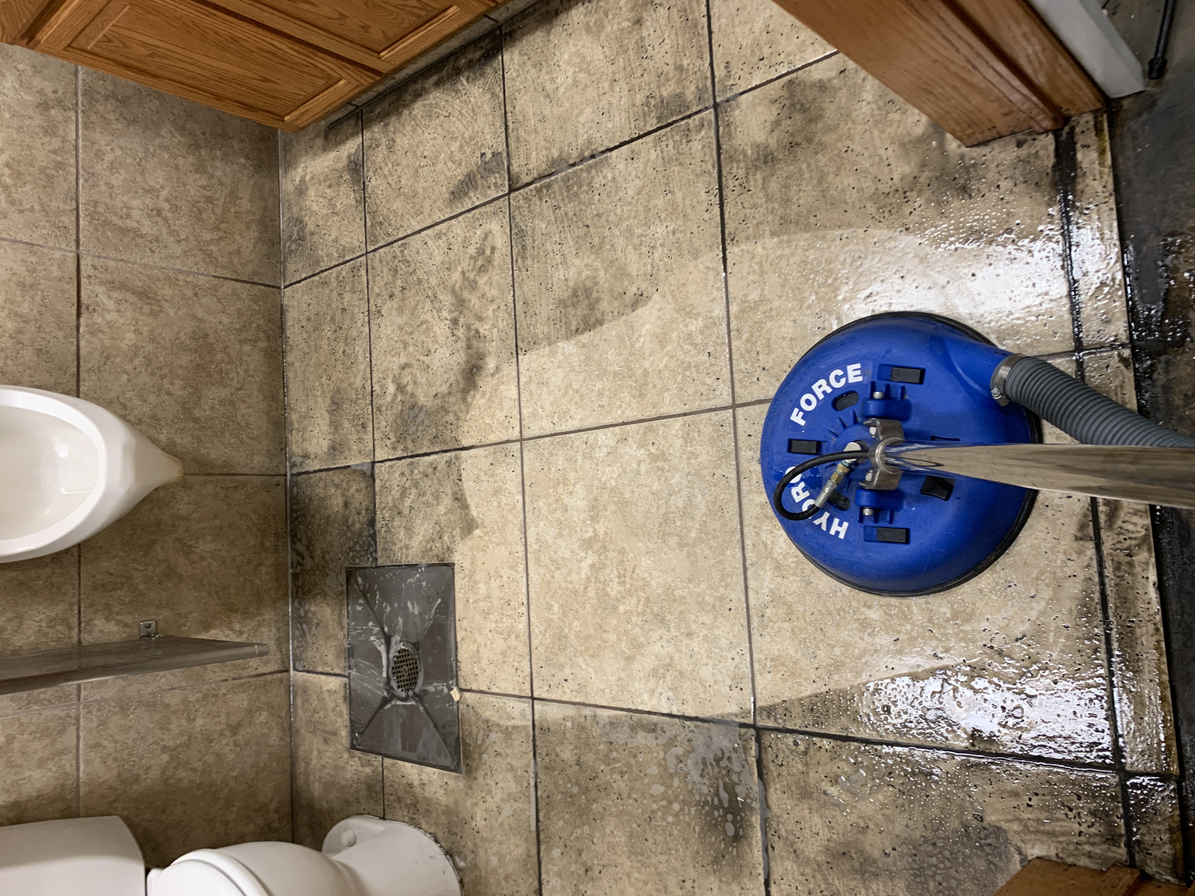 Tile and grout cleaning result