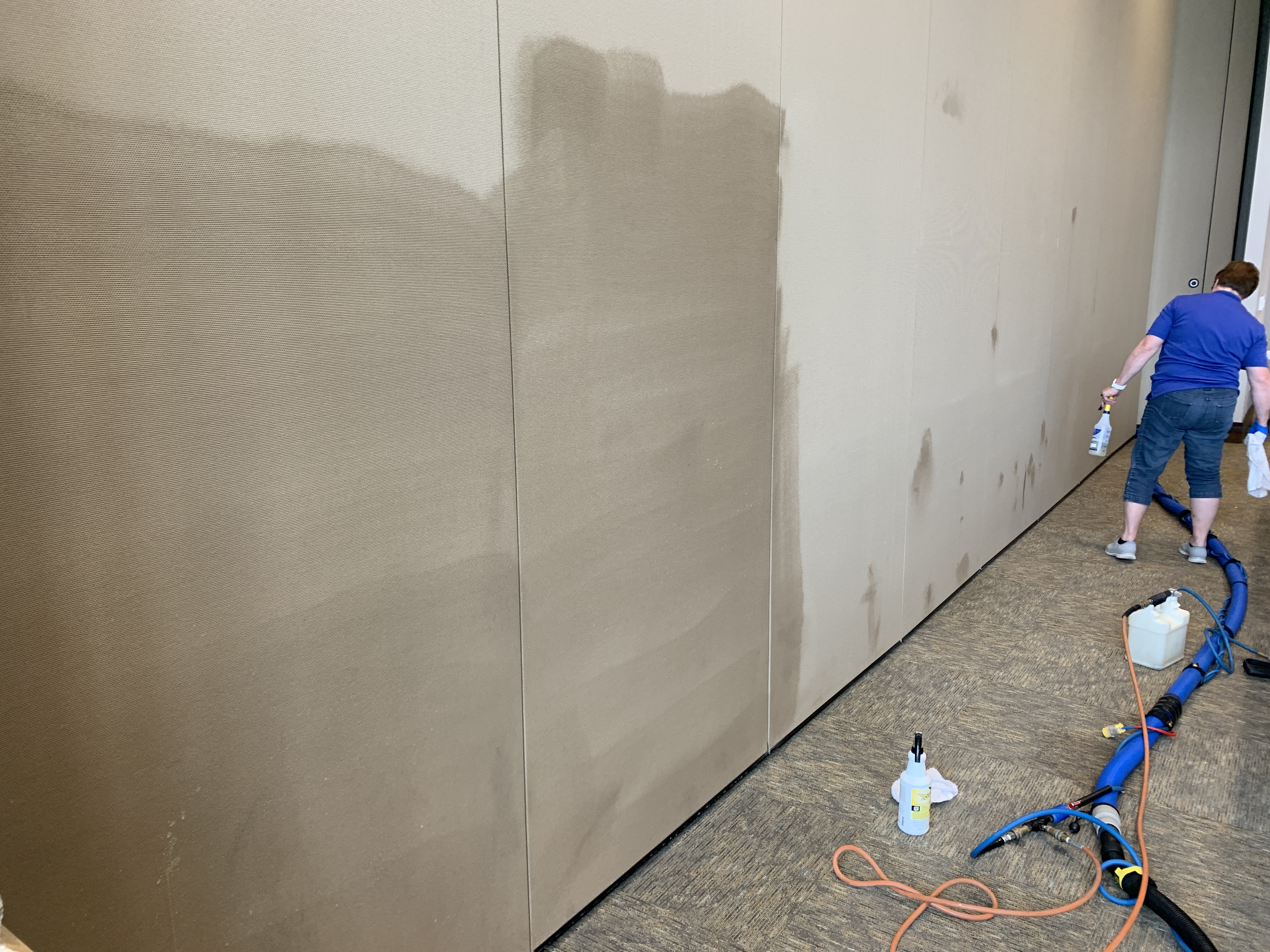 Cubicle & Wall Panel Cleaning — photo 1